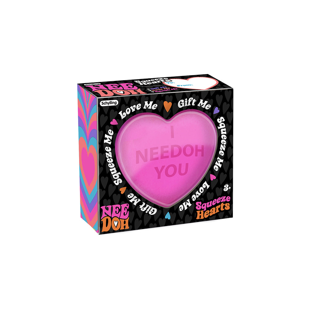 Needoh Squeeze Hearts (24) (3 Years +)