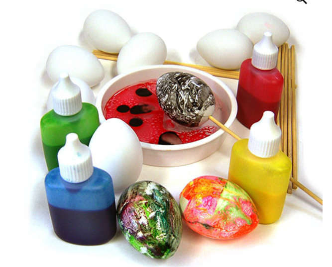 Plastic Eggs with Sticks Pack 10