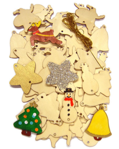 Wooden Christmas Shapes Set 54