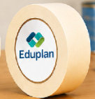 MASKING TAPE 2 INCH PAPER 30 YARD EDUPLAN  EDU2X30DS