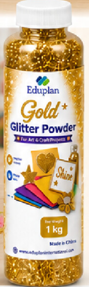 GLITTER POWDER GOLD 1KG EDUPLAN