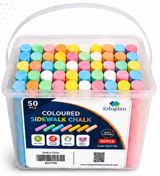 Sidewalk chalk 50 pcs Asst Colour Eduplan