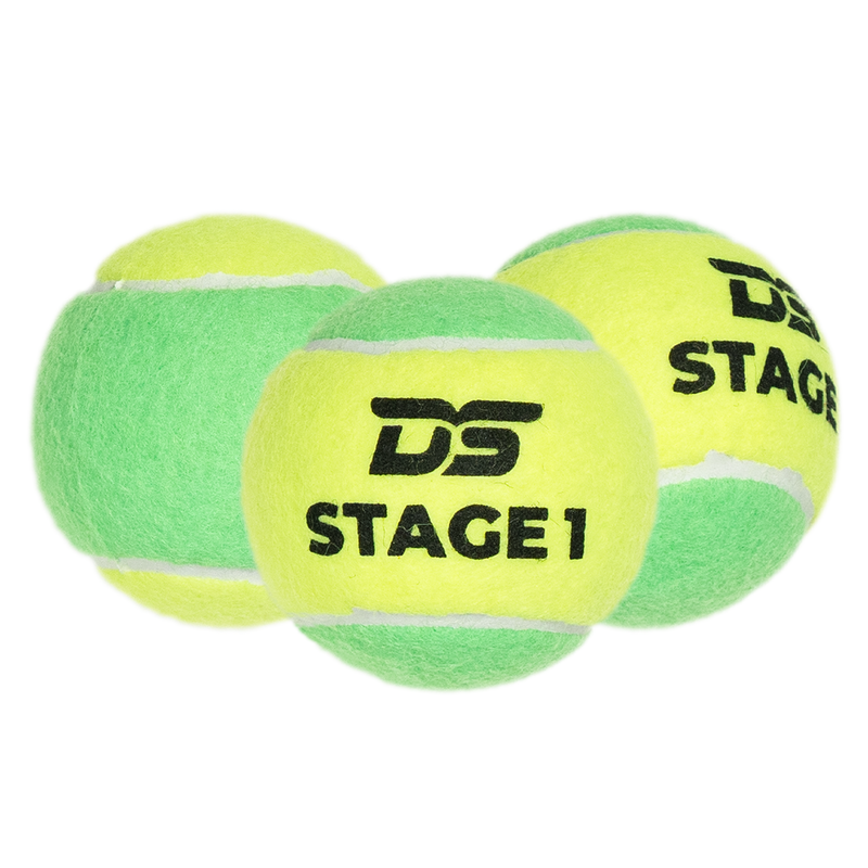 DS Tennis Balls - Stage 1 - (Pack of 3) Green