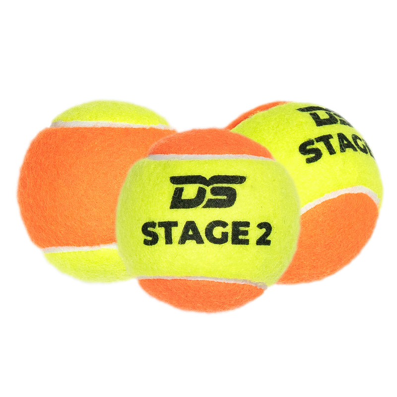 DS Tennis Balls - Stage 2 - (Pack of 3) Orange