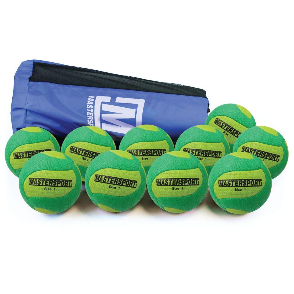 MASTERSPORT TCHOUKBALL BALL SIZE 1, BAG OF 10