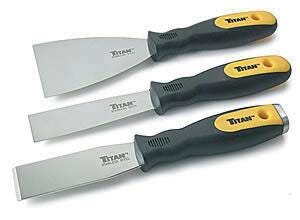 SCRAPER + PUTTY KNIFE SET 3-PC STAINLESS STEEL