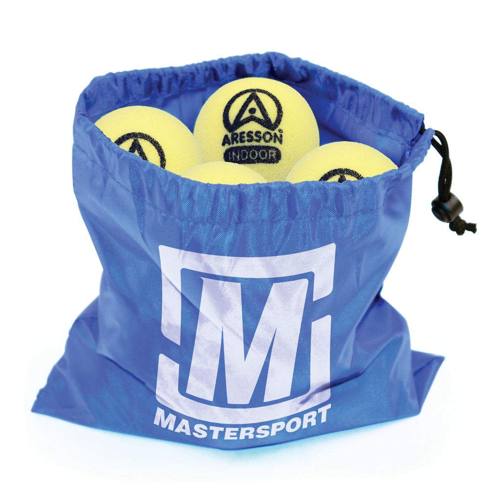 MASTERPLAY INDOOR FOAM TENNIS BALL 37G, 80MM, BAG OF 12