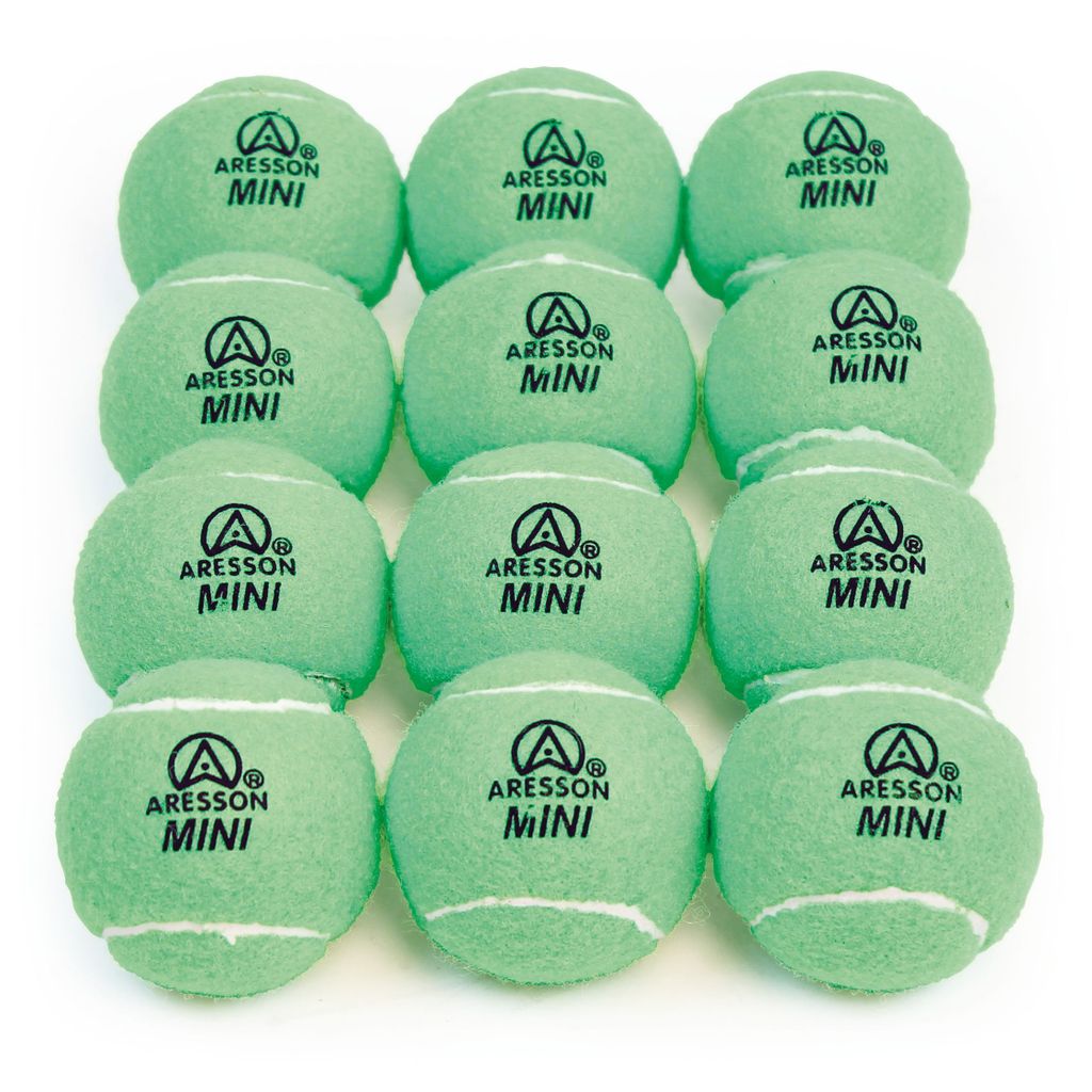 ARESSON MINI TENNIS BALL GREEN 48G, 65MM, SET OF 12
