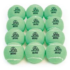 ARESSON MINI TENNIS BALL GREEN 48G, 65MM, SET OF 12
