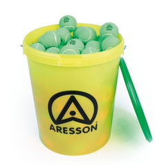 ARESSON MINI TENNIS BALL GREEN 48G, 65MM, BUCKET OF 60