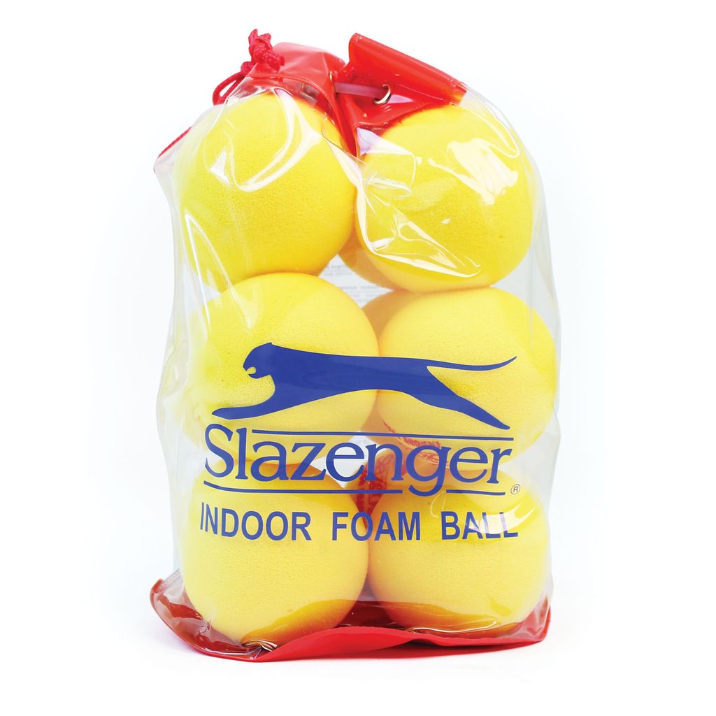 SLAZENGER INDOOR FOAM TENNIS BALL 30G, 80MM, BAG OF 12