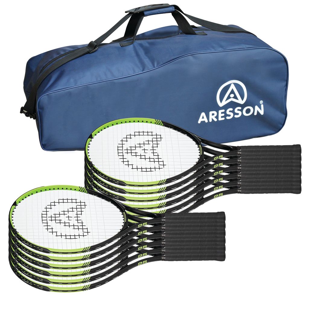 ARESSON VISION X TENNIS RACKET 25INCH, BAG OF 12