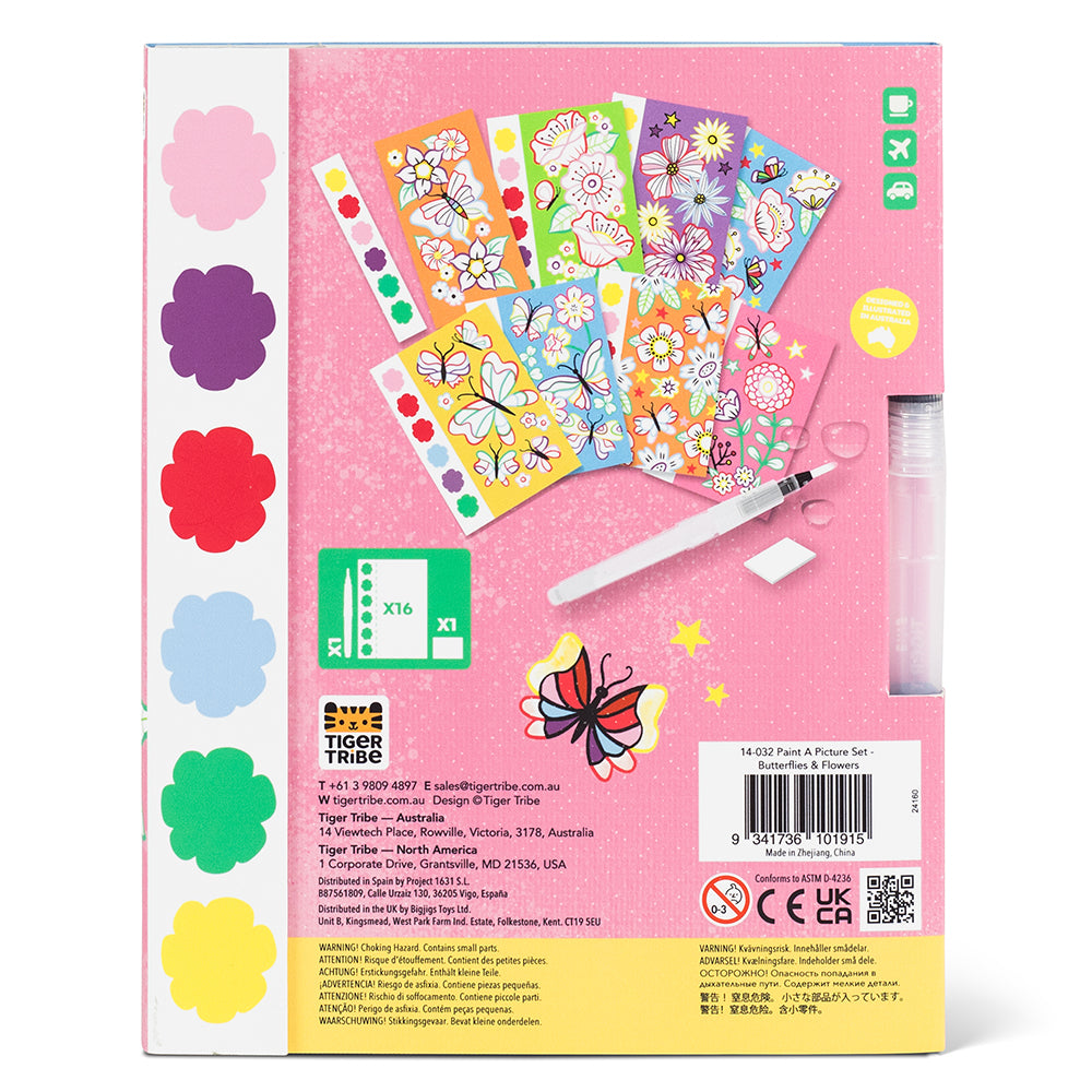 Paint-A-Picture Set - Butterflies & Flowers (4 Years +)