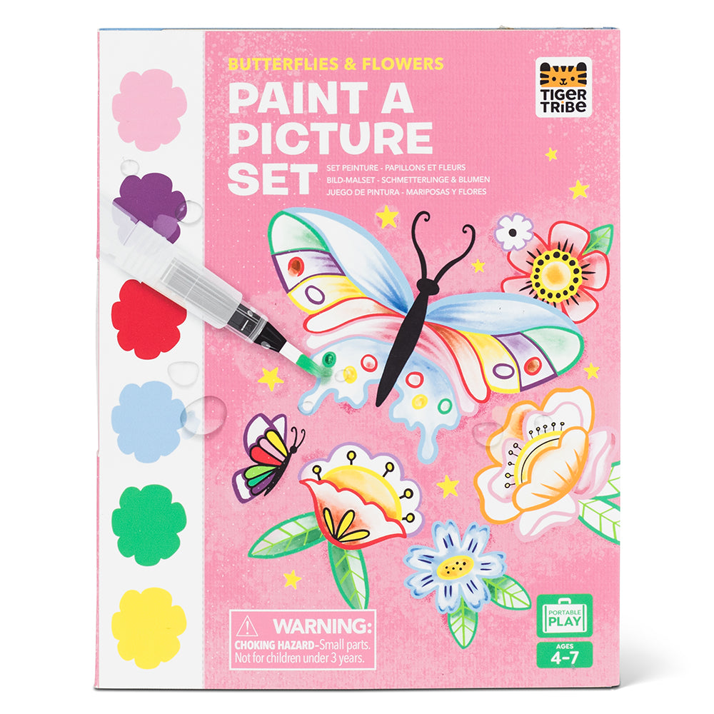 Paint-A-Picture Set - Butterflies & Flowers (4 Years +)