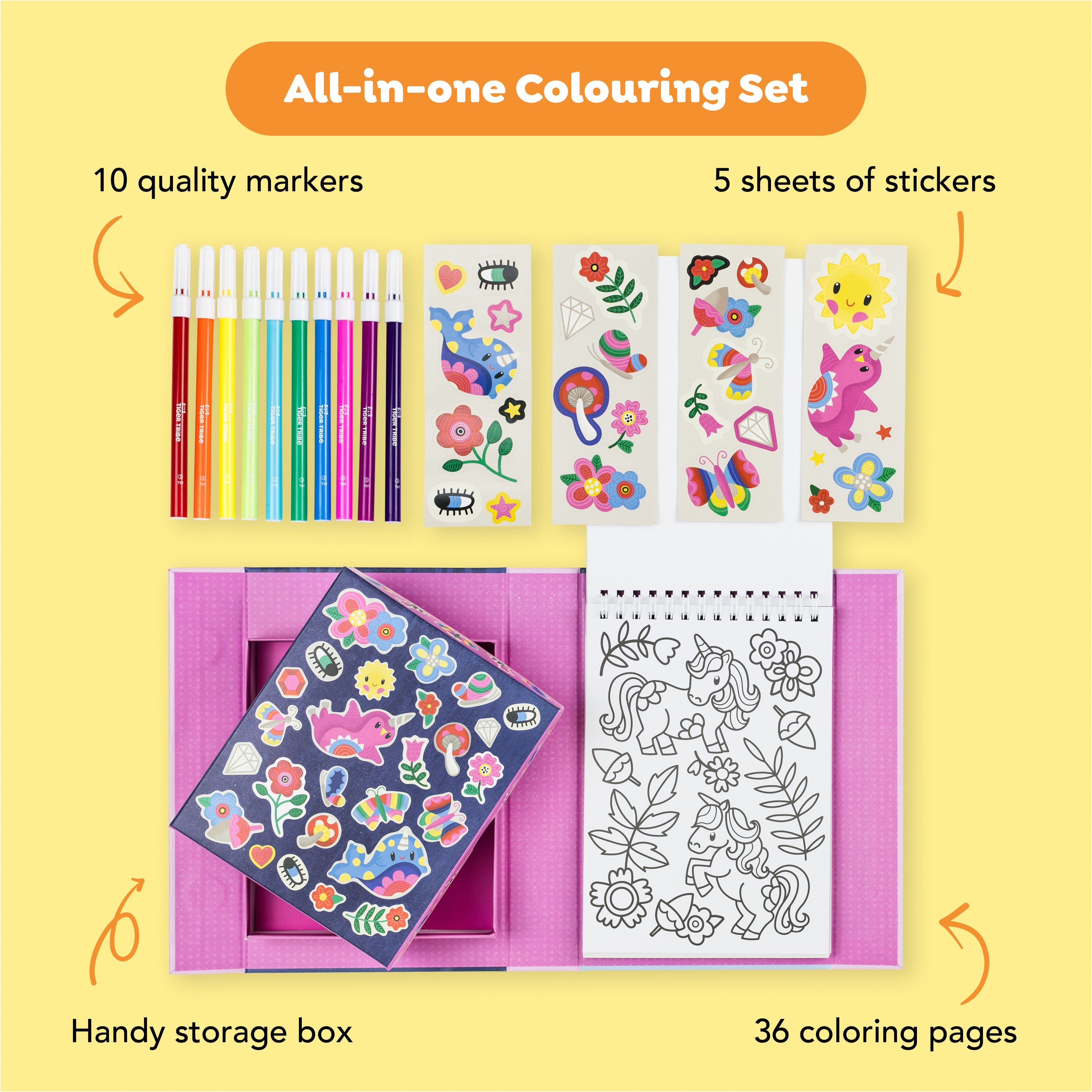Colouring Set - Magical Creatures (3 Years +)