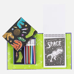 Colouring Set - Dinos In Space (3 Years +)