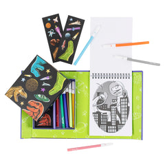 Colouring Set - Dinos In Space (3 Years +)