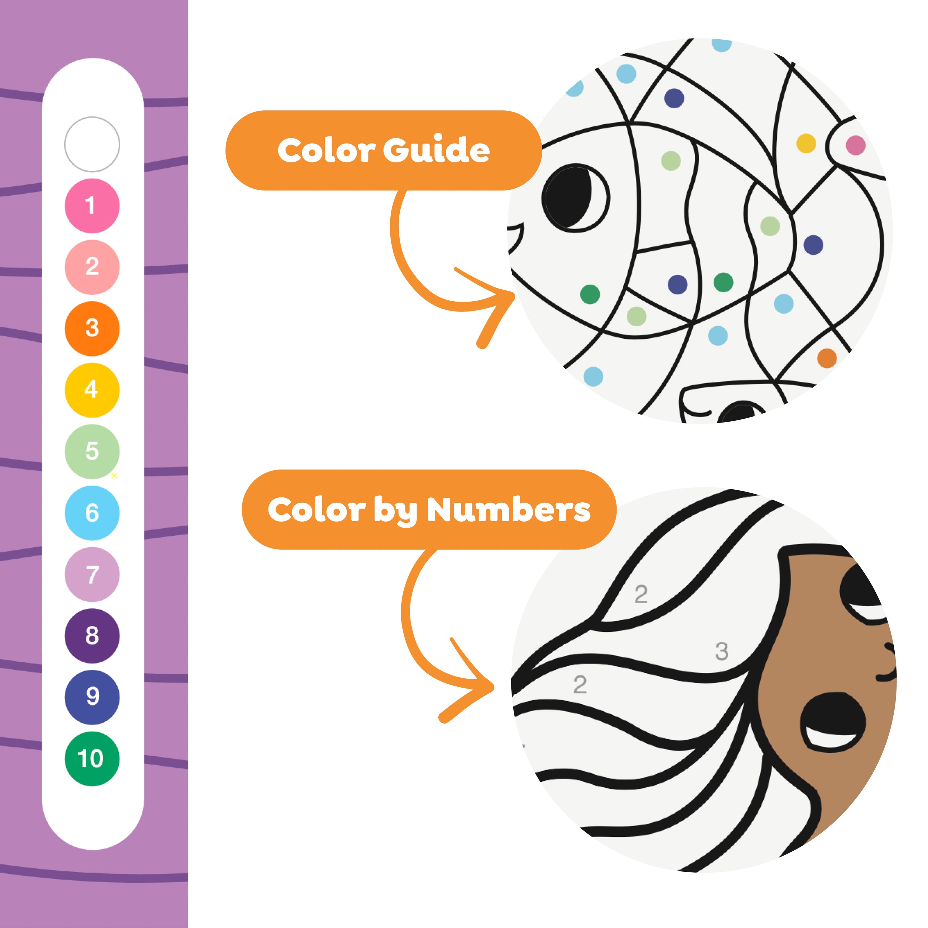 Colour By Numbers - Mermaids and Friends (3 Years +)
