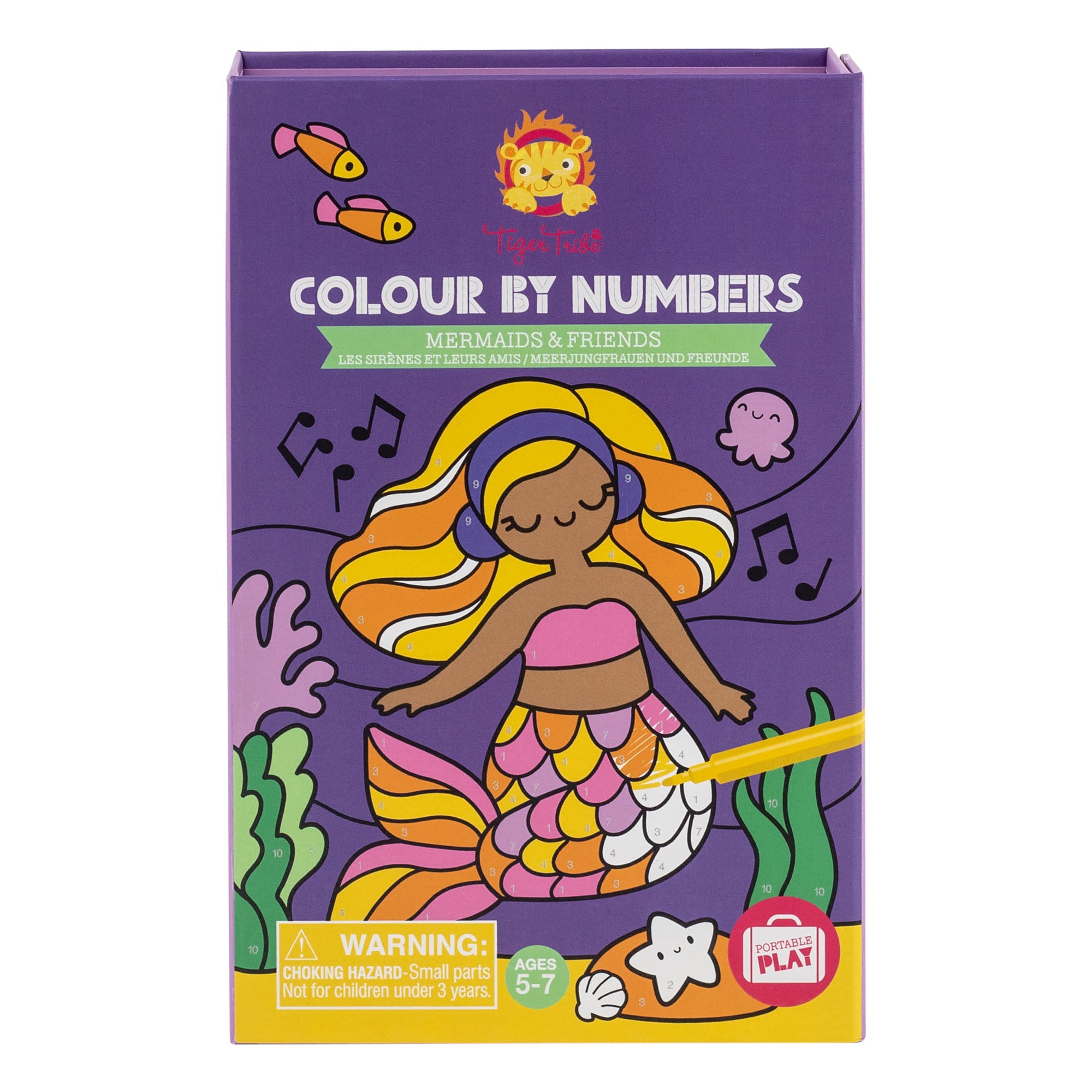 Colour By Numbers - Mermaids and Friends (3 Years +)