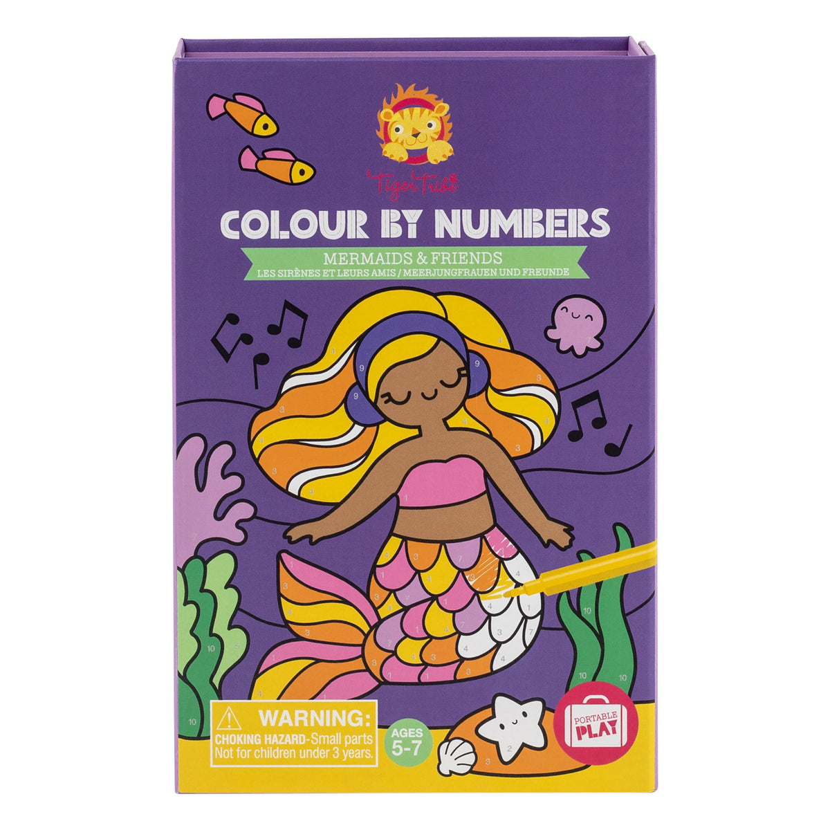 Colour By Numbers - Mermaids and Friends (3 Years +)