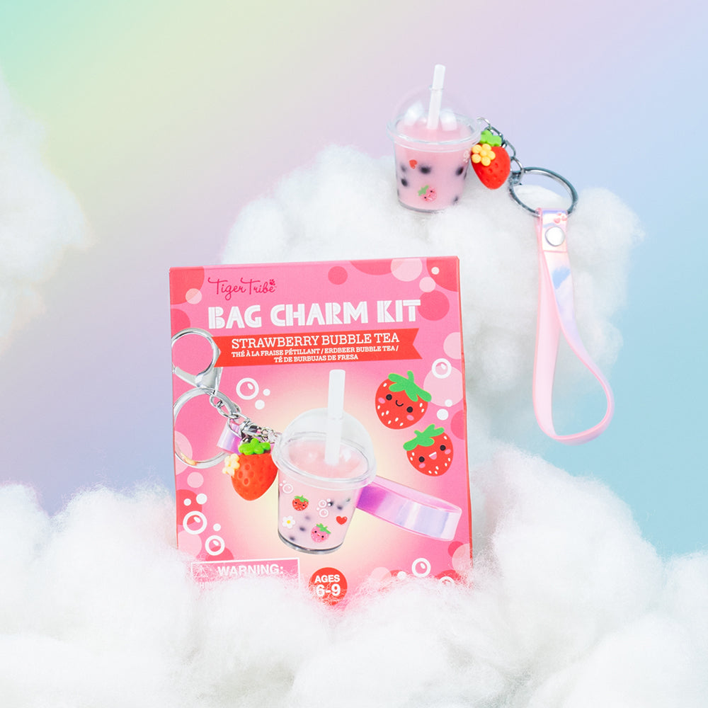 Bag Charm Kit - Strawberry Bubble Tea (6 Years +)