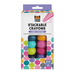 Stackable Crayons - Candy Colours (2 Years +)