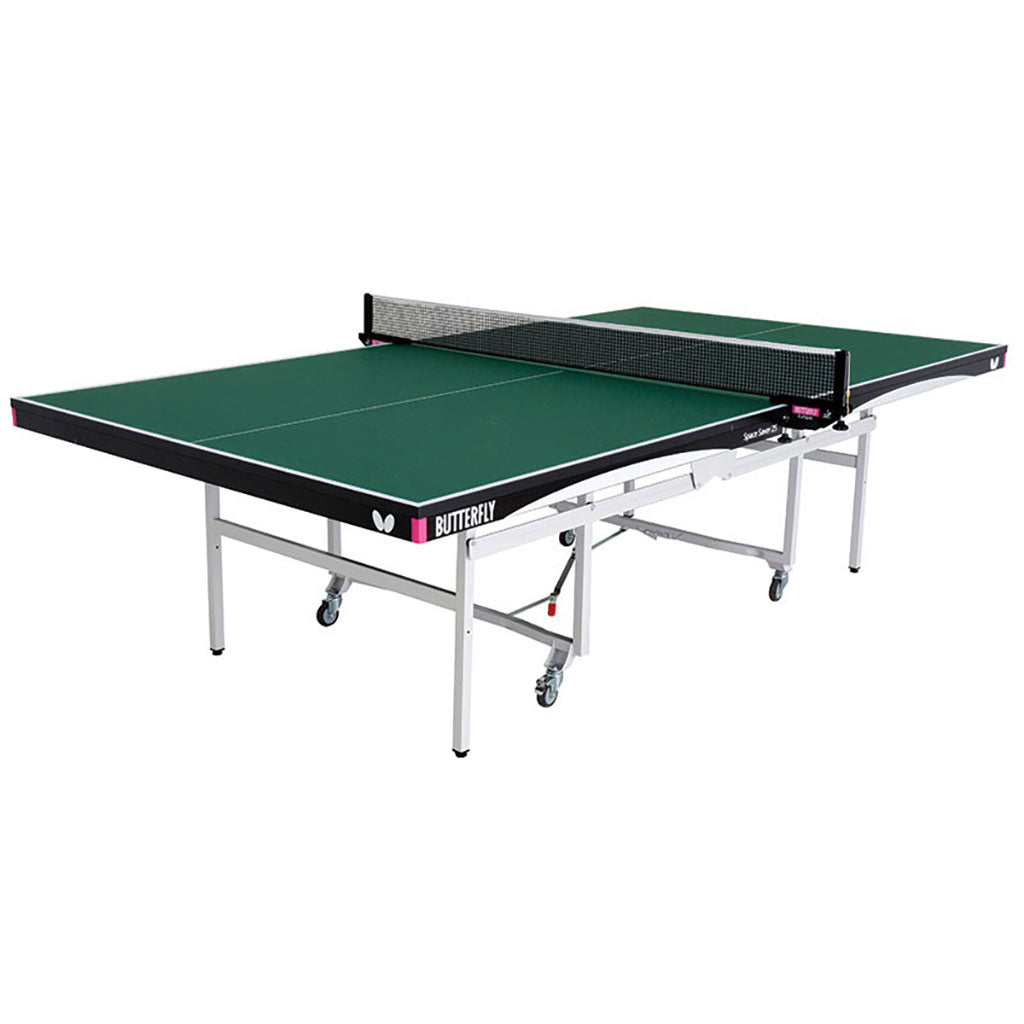 BUTTERFLY SPACESAVER ROLLAWAY TABLE TENNIS TABLE 25MM, GREEN