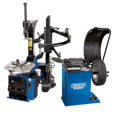 Draper Expert Tyre Changer and Wheel Balancer Set