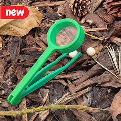 Tweezers with magnifier , pack of 12