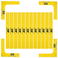 DS Throw Down Lines (12 straight + 4 corners) Yellow