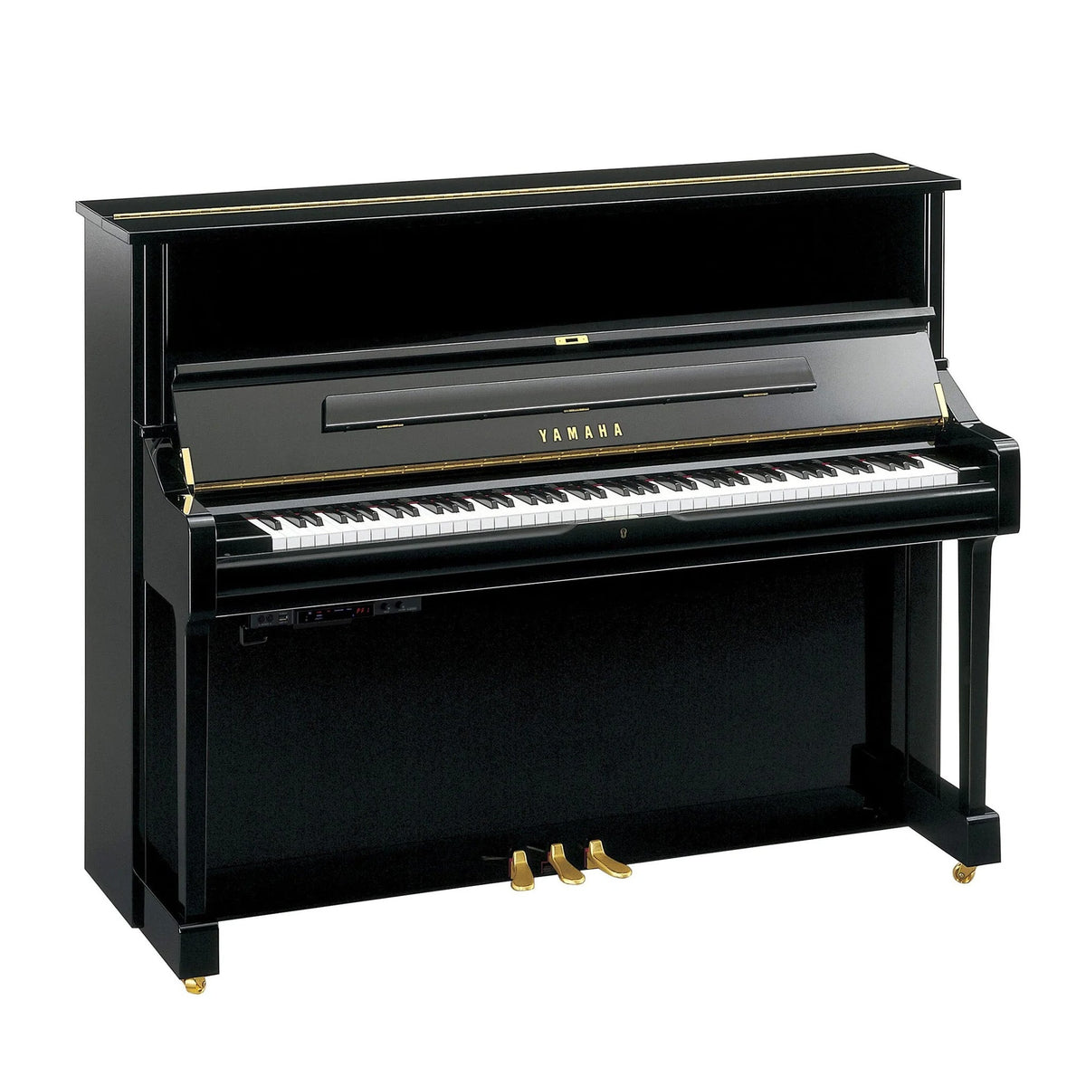 Yamaha U1 TA3 TransAcoustic upright piano - polished ebony
