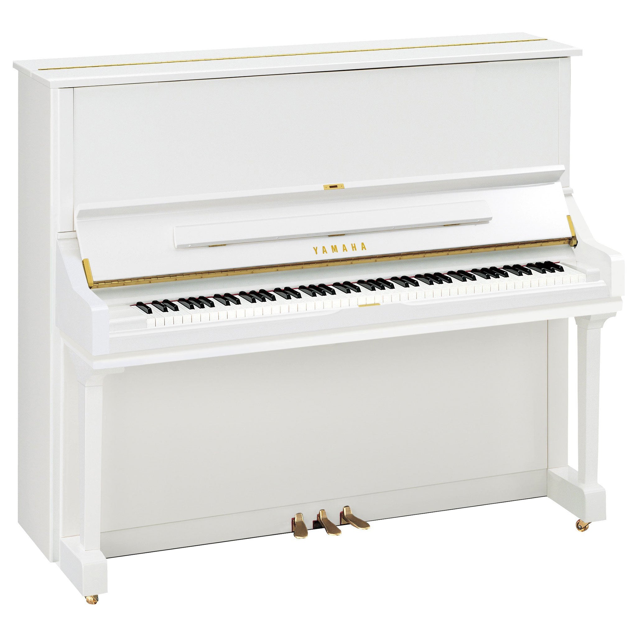 Yamaha U3S upright piano – Polished White
