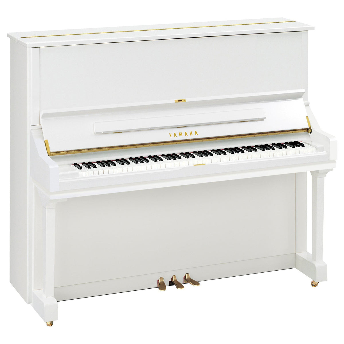 Yamaha U3S upright piano – Polished White