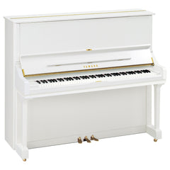 Yamaha U3S upright piano – Polished White
