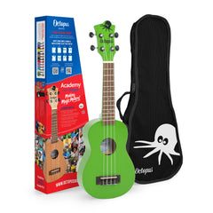 Octopus Academy soprano ukulele - Green