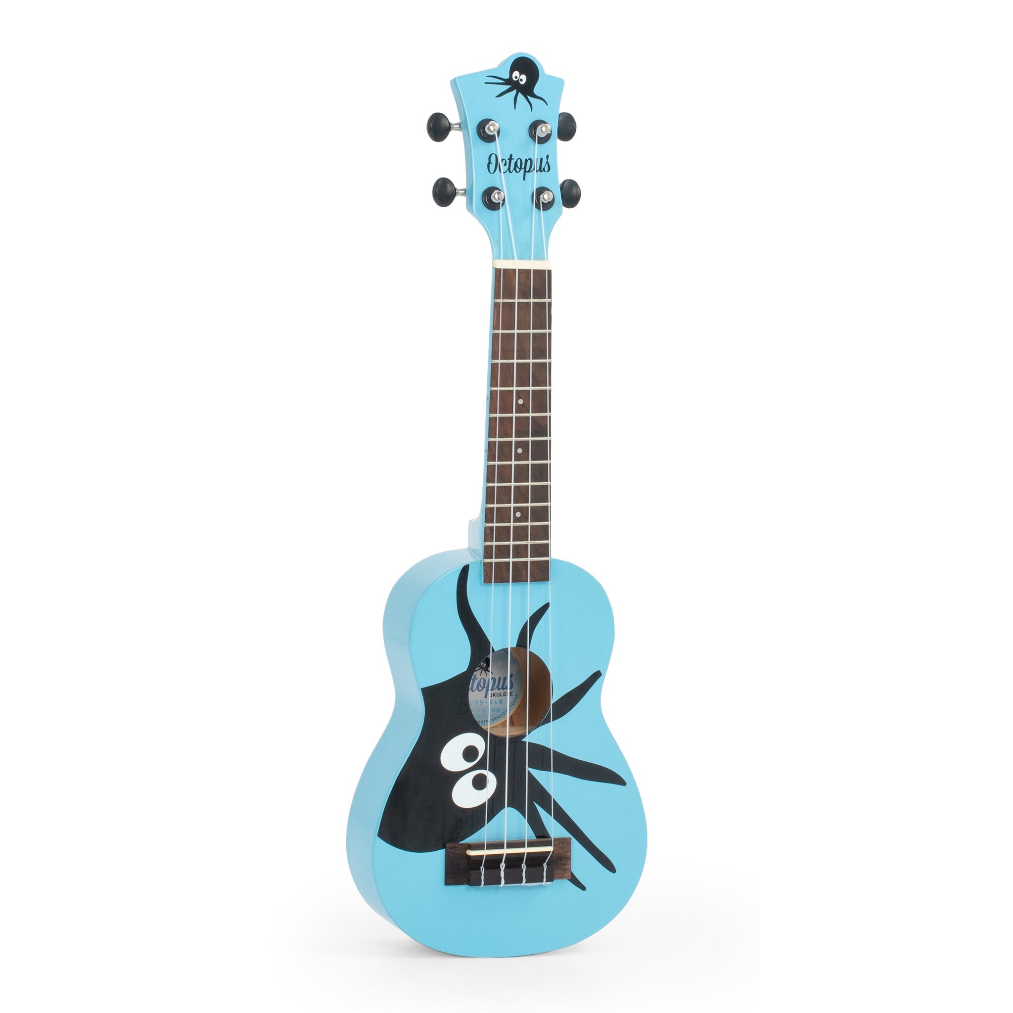 Octopus Academy graphic soprano ukulele - Blue with Octopus