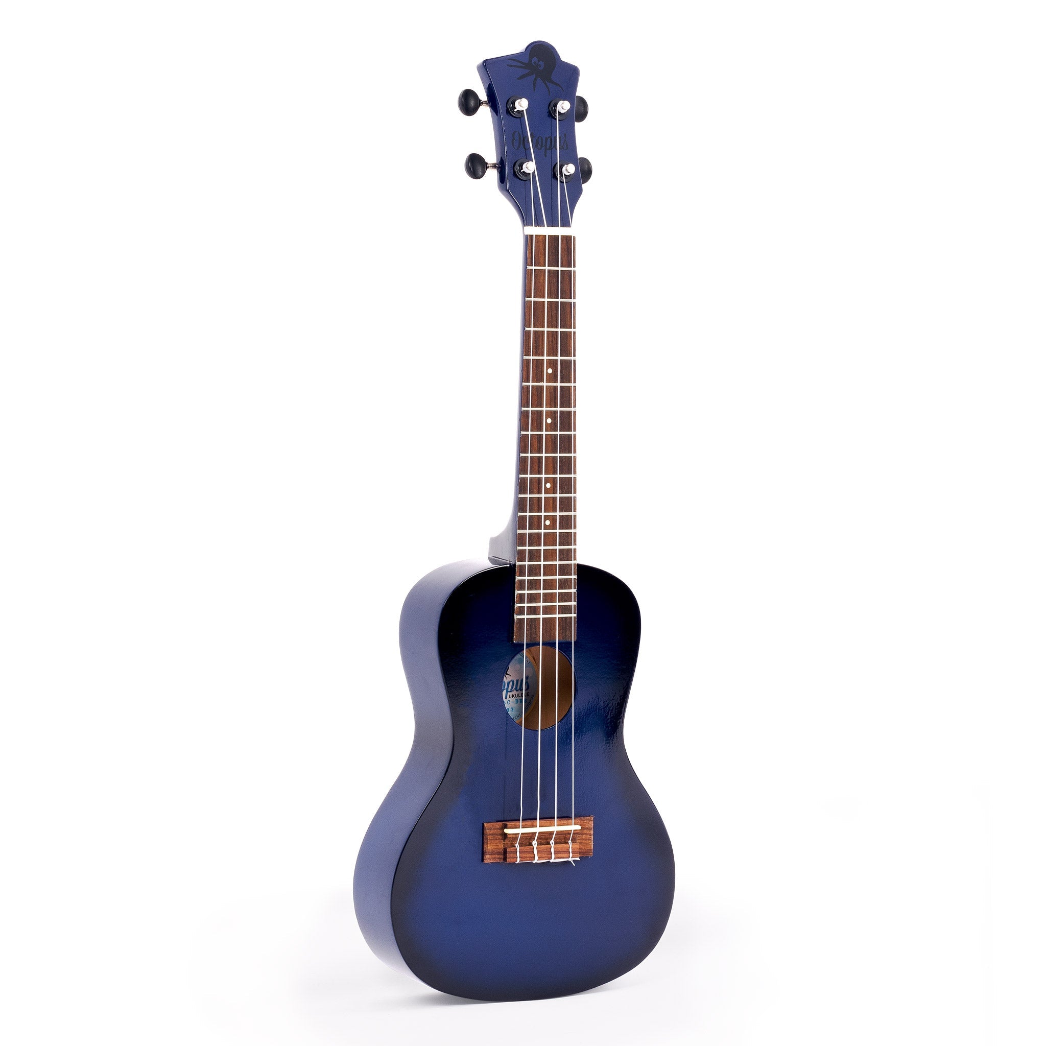 Octopus Academy concert ukulele - Dark Blue Burst
