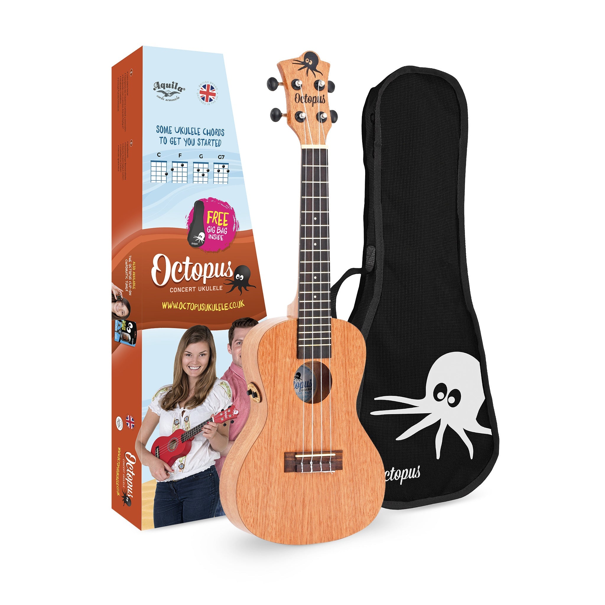 Octopus Academy electro-acoustic concert ukulele