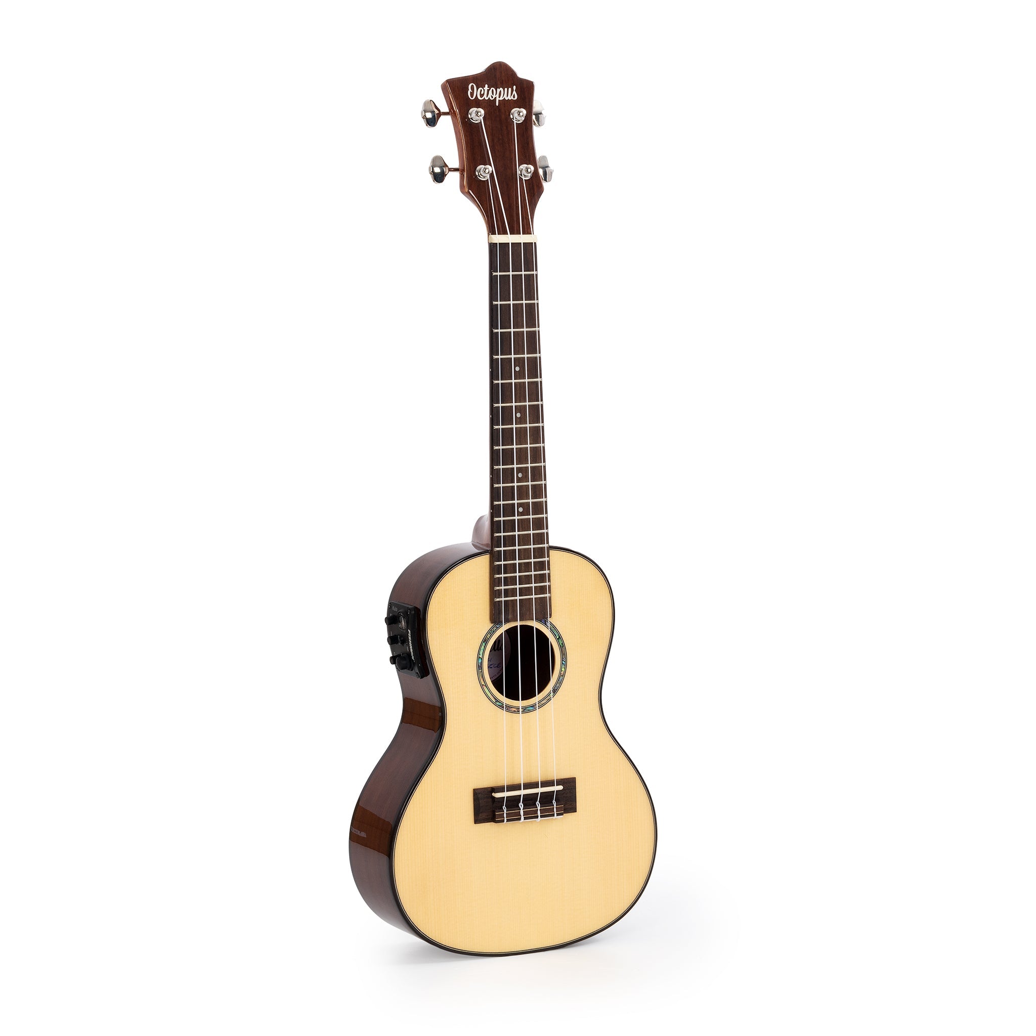 Octopus Pau Ferro, solid spruce top electro-acoustic concert ukulele