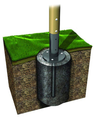 PLAYGROUND - ULTRAPLAY MOON CRATER CLIMBER FREESTANDING ACTIVITY INGROUND MOUNTING KIT