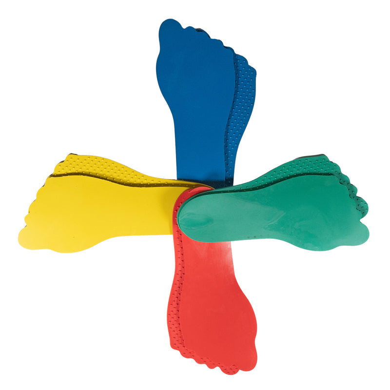 DS Floor Marker - Feet (Pack of 12) Multicolor