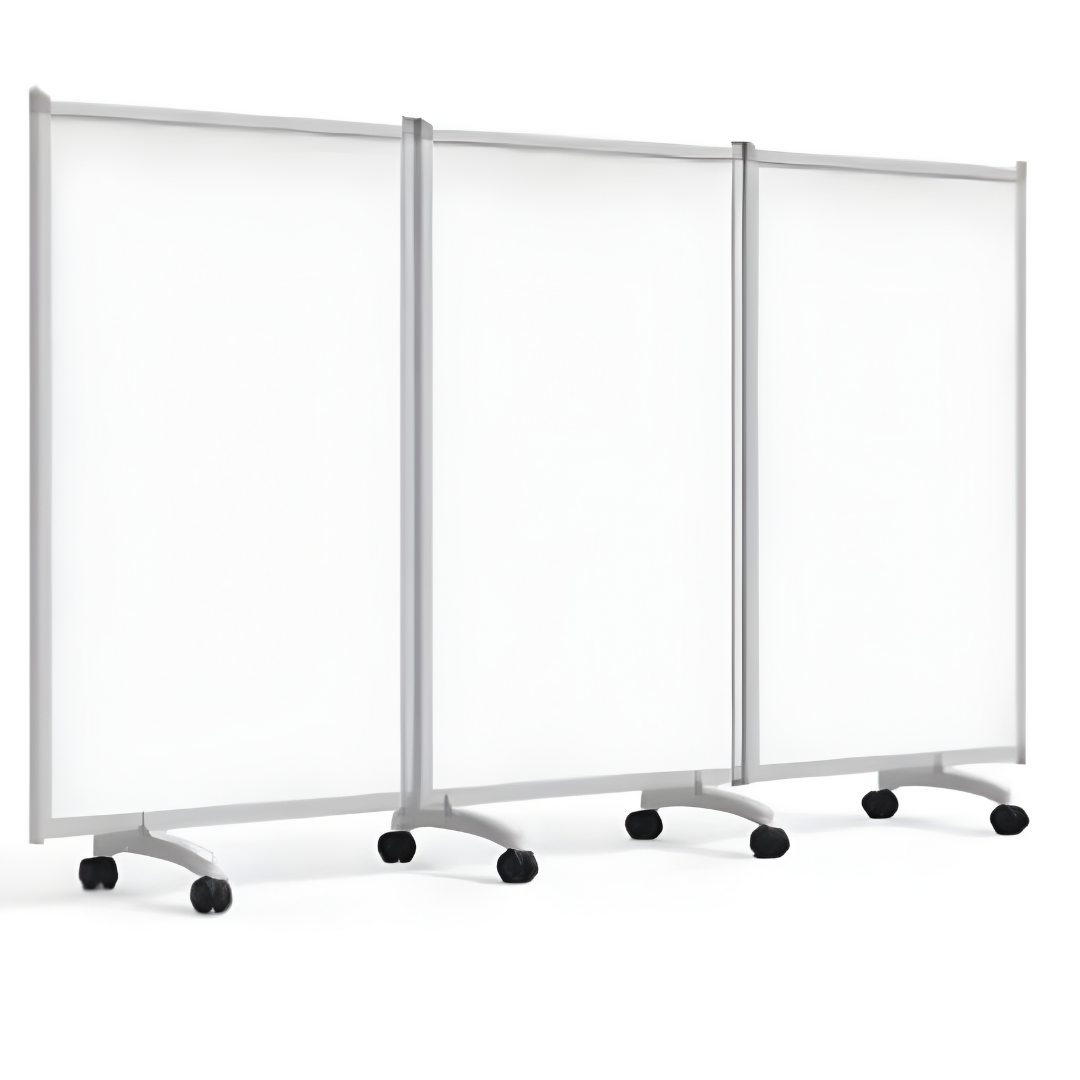 White Board 3 Part Dual Side Movable 180x100x3 cm