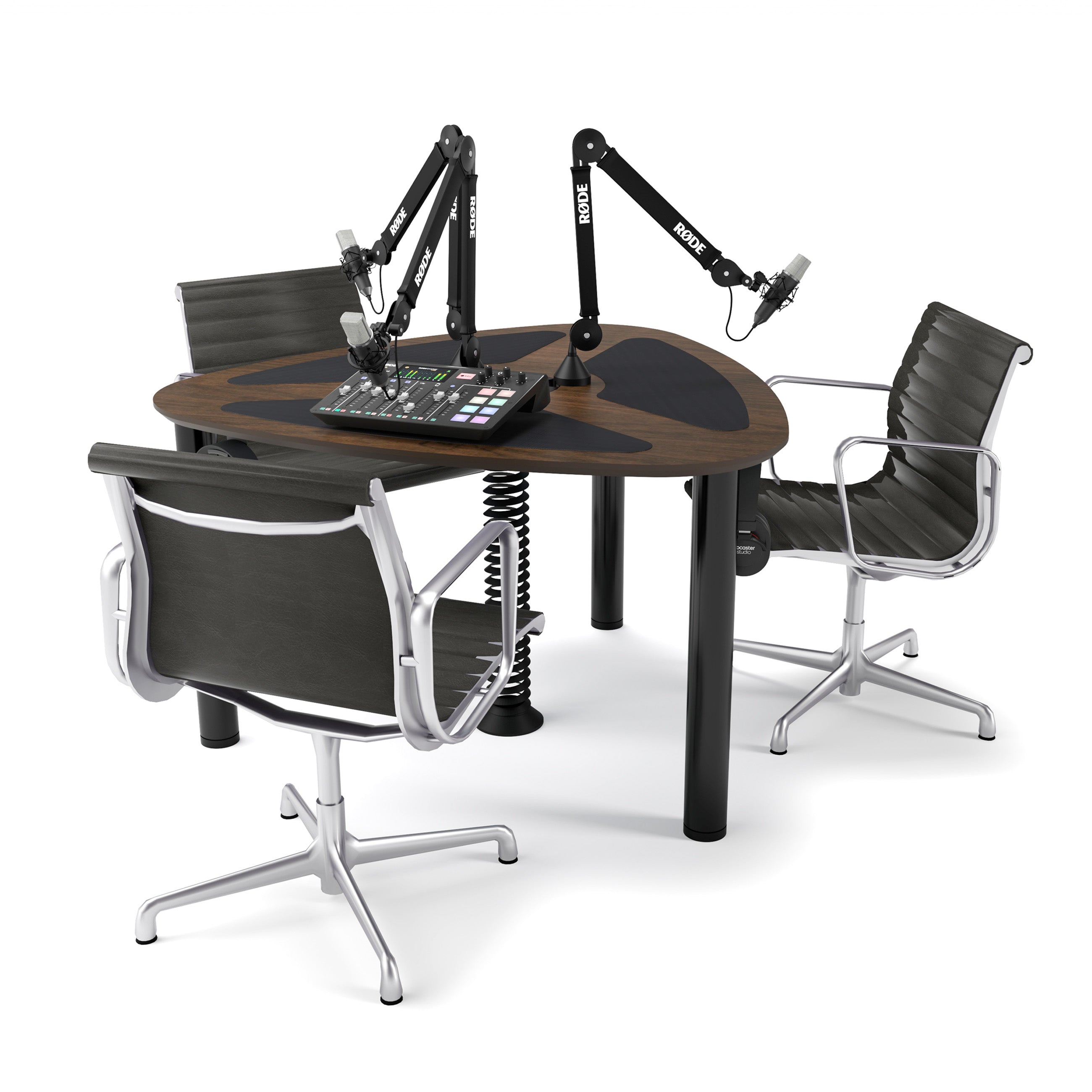 AKA Design ProVoice V3 podcasting studio desk – Walnut