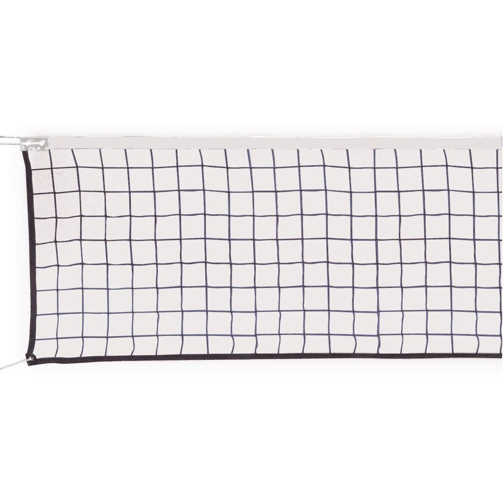 VOLLEYBALL NET 2MM BLACK PE TWISTED, 3MM STEEL WIRE