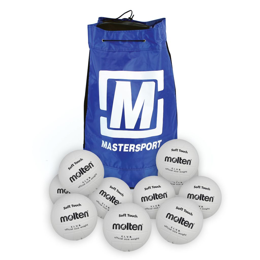 MOLTEN V58SL SOFT TOUCH VOLLEYBALL BAG OF 10