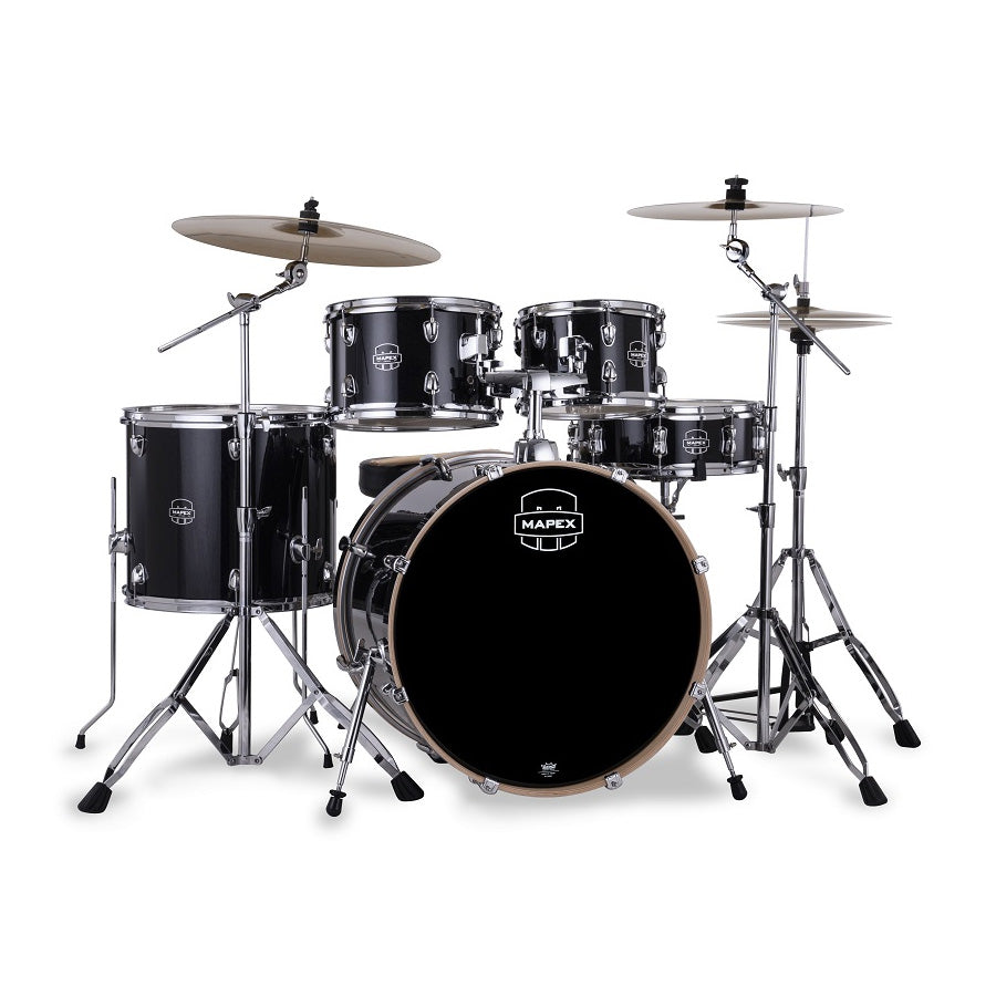 Mapex Venus 20" fusion 5-piece drum kit – Black Galaxy Sparkle