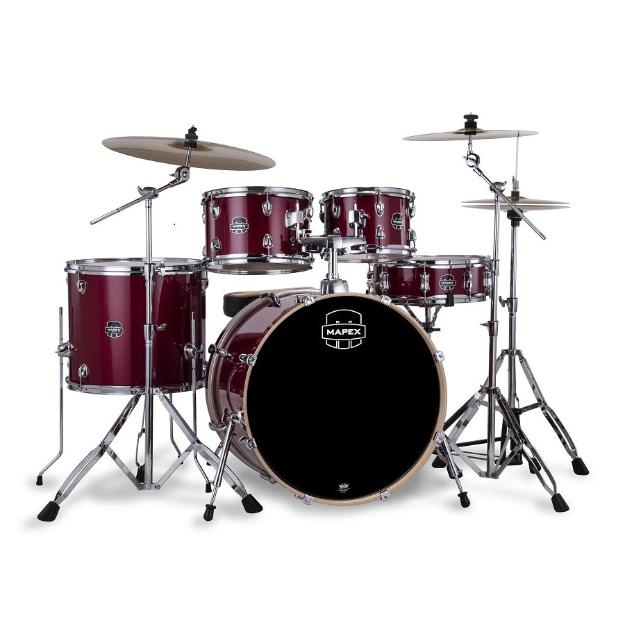 Mapex Venus 20" fusion 5-piece drum kit – Crimson Red Sparkle