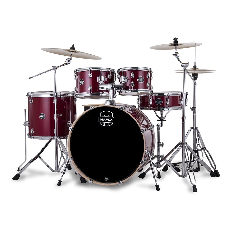Mapex Venus 20" fusion 5-piece drum kit – Crimson Red Sparkle