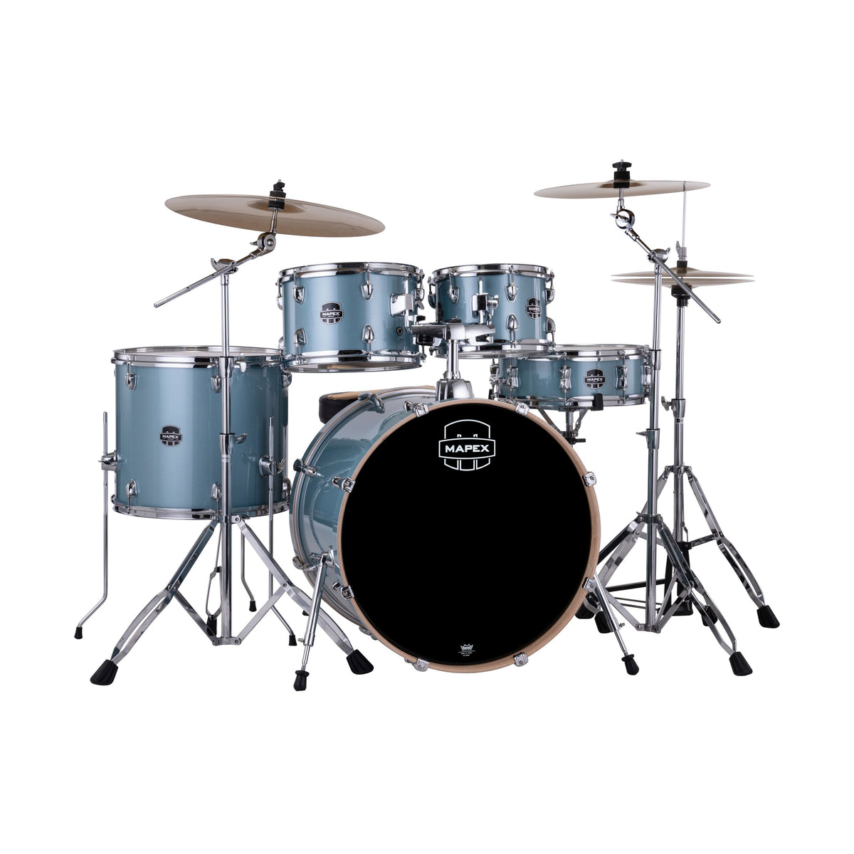 Mapex Venus 22" rock 5-piece drum kit – Aqua Blue Sparkle