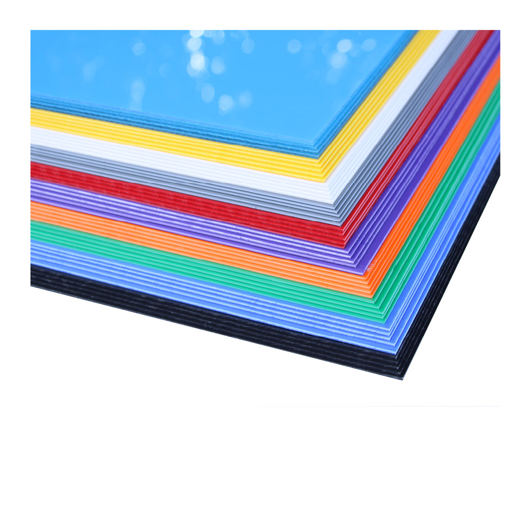 Vacuum Forming Sheets Assorted, 254 x 457 x 1.5mm - Pack of 50